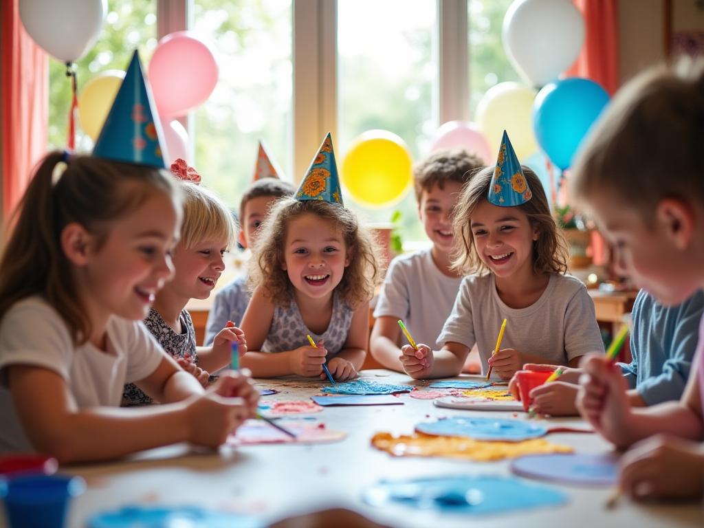 Festa di compleanno con attività artistiche per bambini